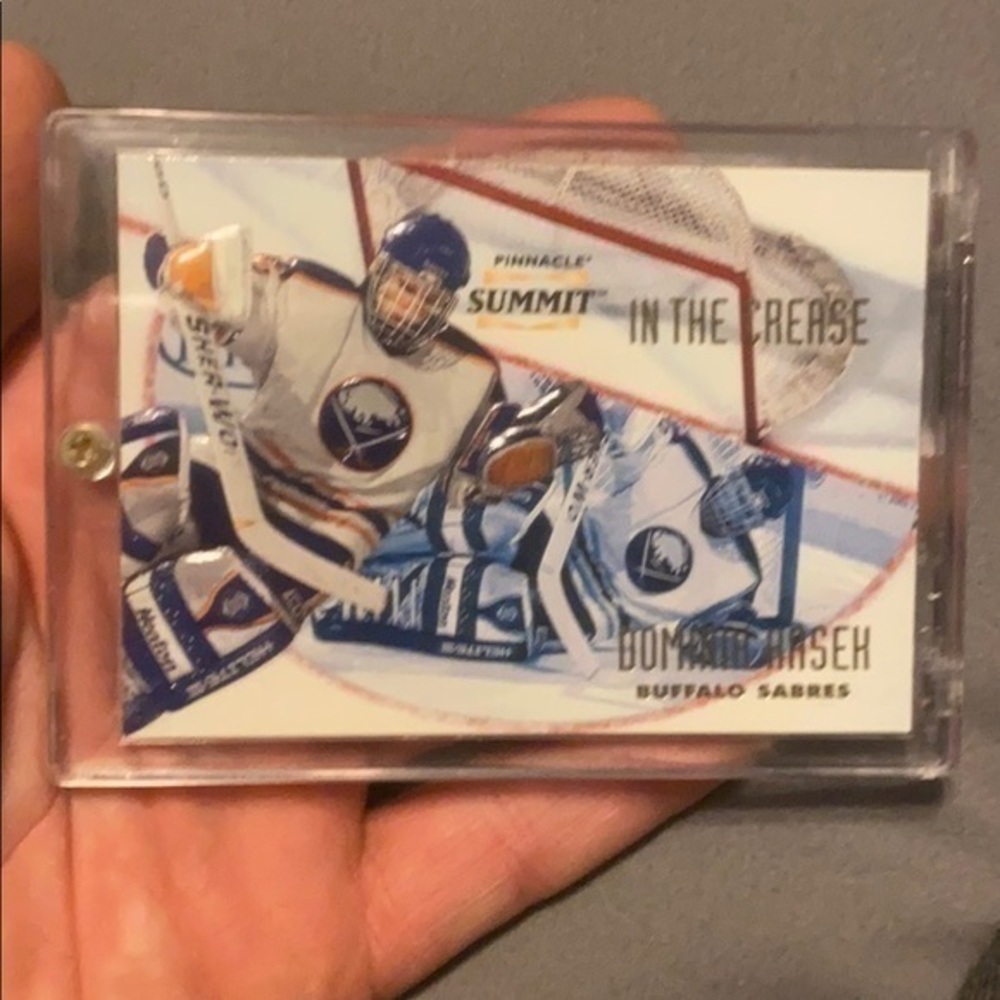- 1996-97 Pinnacle Summit Dominik Hasek - in the Crease - Promo #14, rare